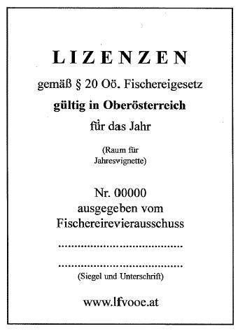 Fischerei Lizenzen
